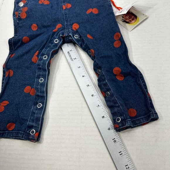 Christian Robinson Boy's Sz 18 Month Microscope Embroidered Overalls Blue Orange - Picture 8 of 16